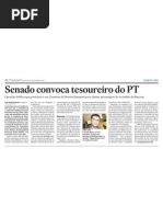 Senado convoca tesoureiro do PT