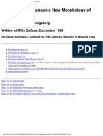 Karlheinz Stockhausen's New Morphology of Musical Time