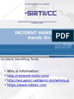 Incident Handling - Hands On - March 2015