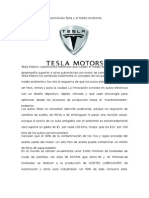 Automoviles Tesla y El Medio Ambiente