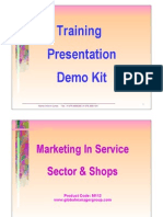 Marketing in Service Sector &amp Shops