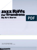 Art Baron Jazz Riffs For Trombone