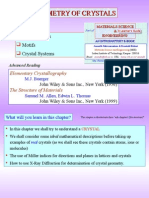 Chapter 3a Geometry of Crystals