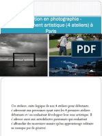 Formation en Photographie - Développement Artistique (4 Ateliers) à Paris