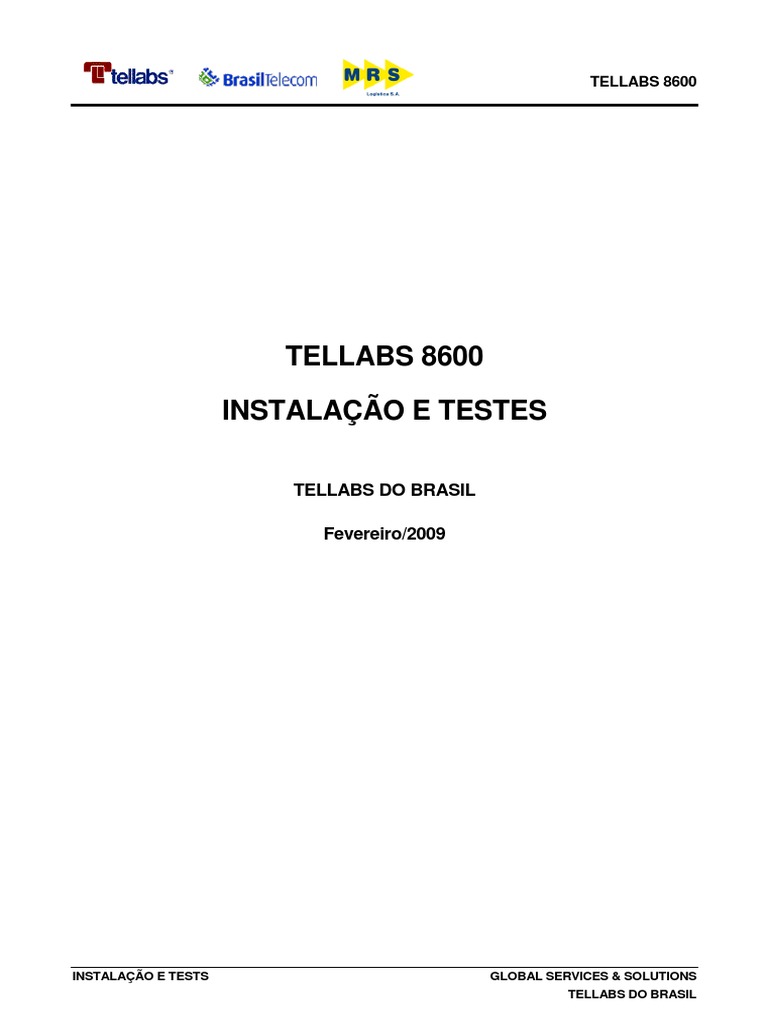 Tellabs 8600 - Instala+º+úo e Testes v2.2 | PDF | Protocolo de ...