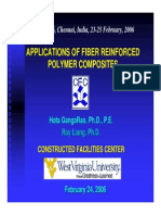 Applications of Fiber Reinforced Polymer Composites in Infrastructure
