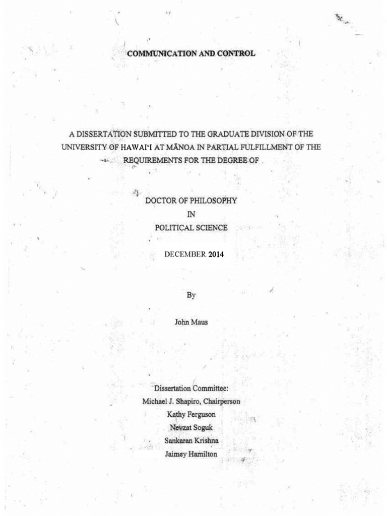 Phd dissertation image