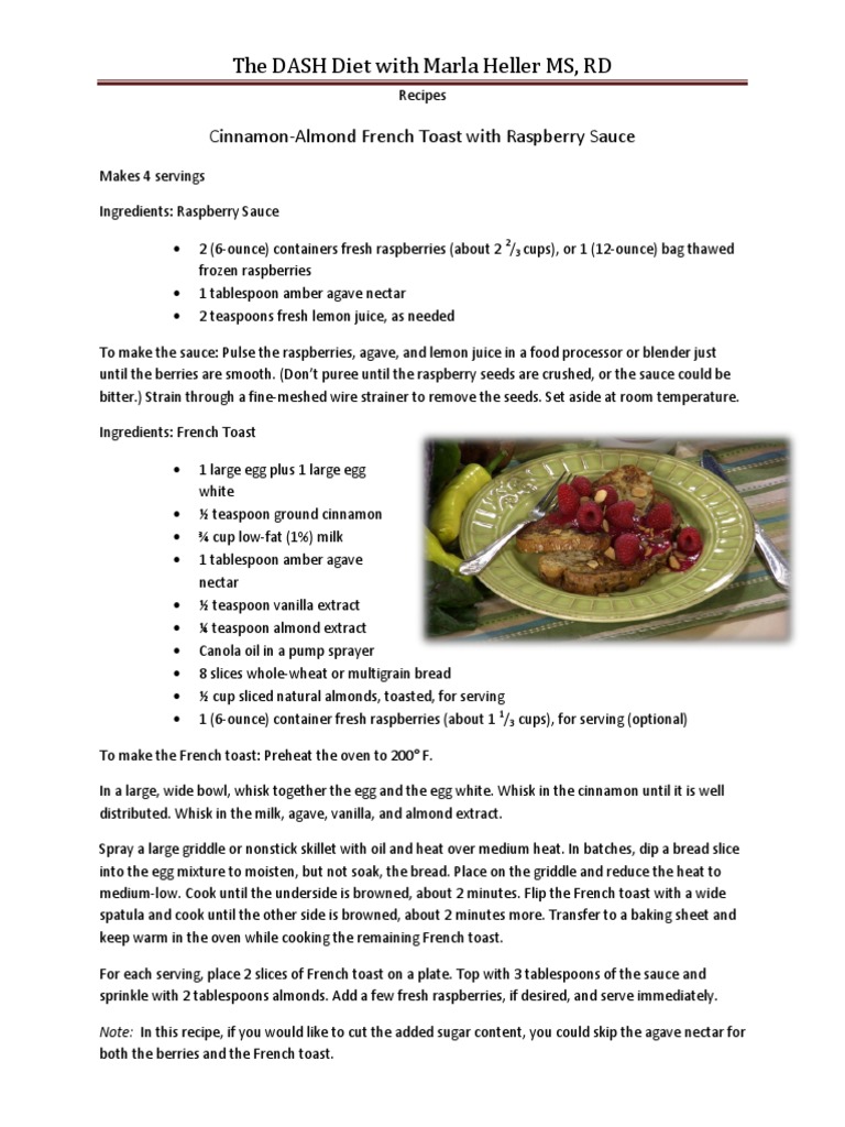 DASH Diet Recipes | PDF | Teaspoon | Salsa (Sauce)