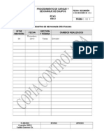 Procedimiento de Cargue y Descargue de Equipos