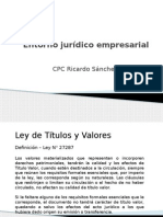 Entorno Jurídico Empresarial - Ley de Titulos y Valores