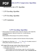 Lempel-Ziv-Welch (LZW) Compression Algorithm