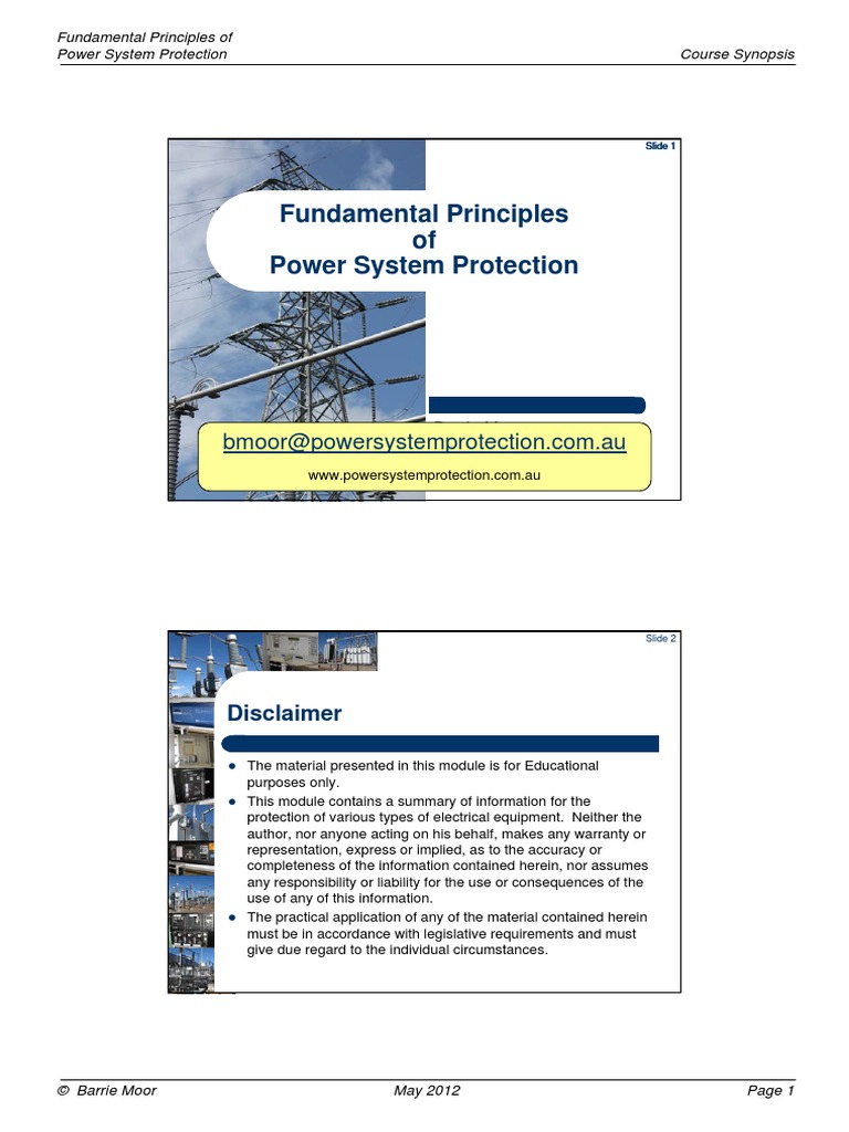 Fundamentals of Power System Protection - 2012 | PDF | Fuse (Electrical ...