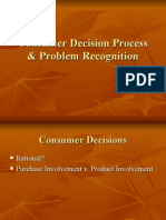 Consumer Decision Process & Problem Recognition
