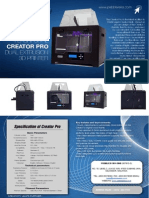 Creator Pro: Flashforge Dual Extrusion 3D Printer