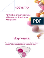 Introduction To Morrphosyntax