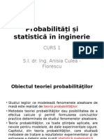 Probabilități Și Statistică Ȋn Inginerie