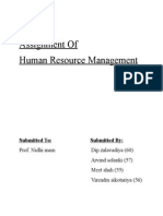 Assignment of Human Resource Management: Submitted To: Submitted by