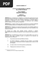 Ley de Los Trabajadores Al Servicio Del Estado Stase