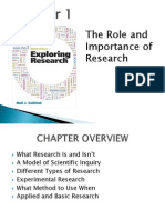 Week 1 - The Role and Importance of Research