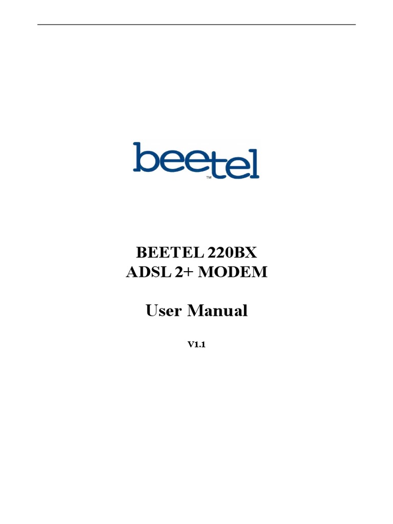 Beetel 220BX User Manual PDF Ip Address Gateway