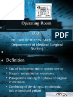 Operating Room Procedures and Zones