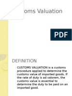 Customs Valuation Powerpoint