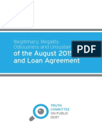 Illegitimacy, Illegality, Odiousness and Unsustainability of the August 2015 MoU and Loan Agreement_Debt Truth Committee