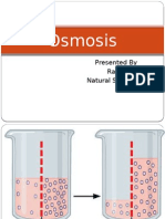 Osmosis: Presented by Rani.J.Raj Natural Science