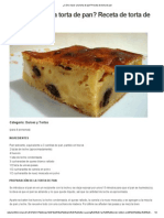 Receta de Torta de Pan