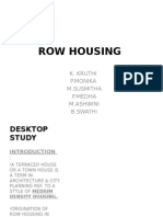 Row Housing Design and Case Study