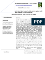 Anti-Mycobacterial Activity of Piper Longum L. Fruit Extracts Against Multi Drug Resistant Mycobacterium SPP