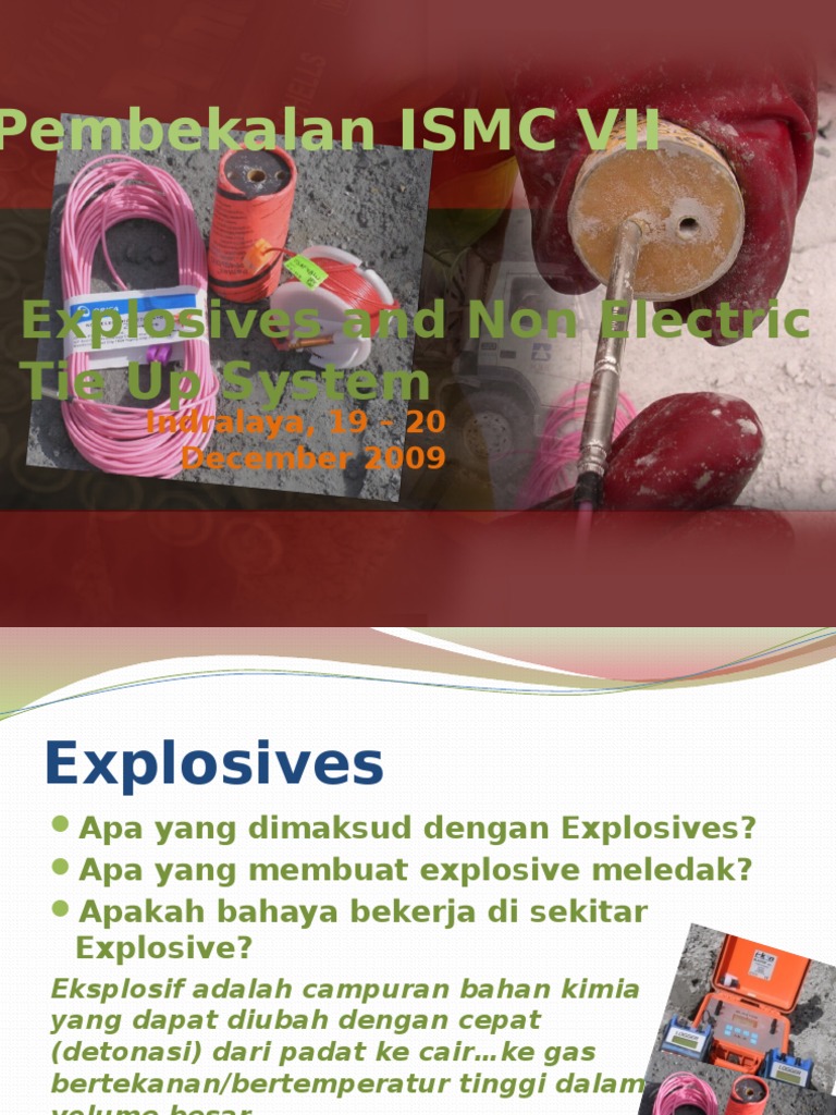 Explosives and Non Electric Systems Guide | PDF | Explosive Material ...