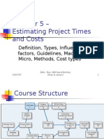 CH 05 Estimating Time & Costs