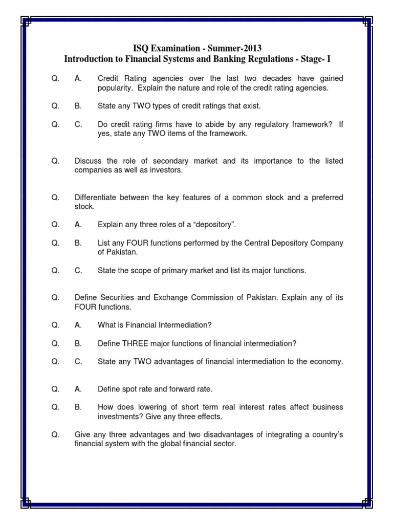 Summary of key banking regulations image