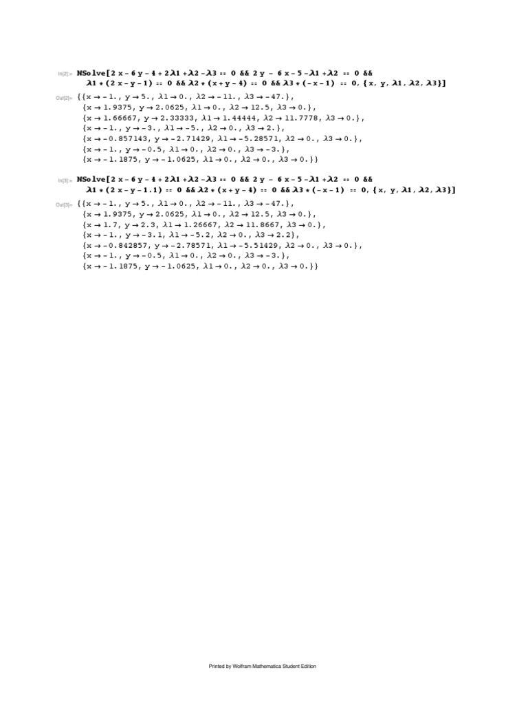 Printed by Wolfram Mathematica Student Edition | PDF