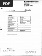 GE Dishwasher Manual