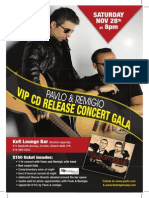 Vip CD Gala Poster 11 X 17