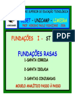 Fundações Rasas - Projeto Passo a Passo 