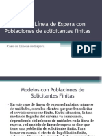 4 Modelo de Linea de Espera Con Poblacion Finita