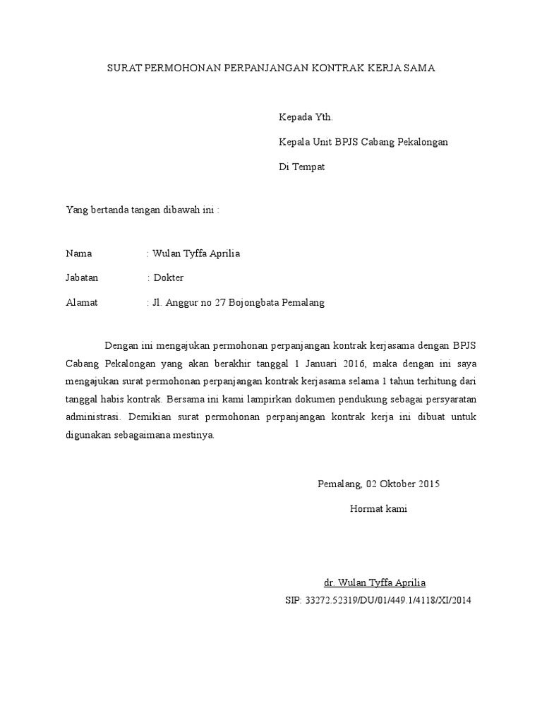 14 Contoh Surat Perjanjian Kerjasama Terlengkap Yang Pernah Ada.