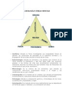 La Geología y Otras Ciencias