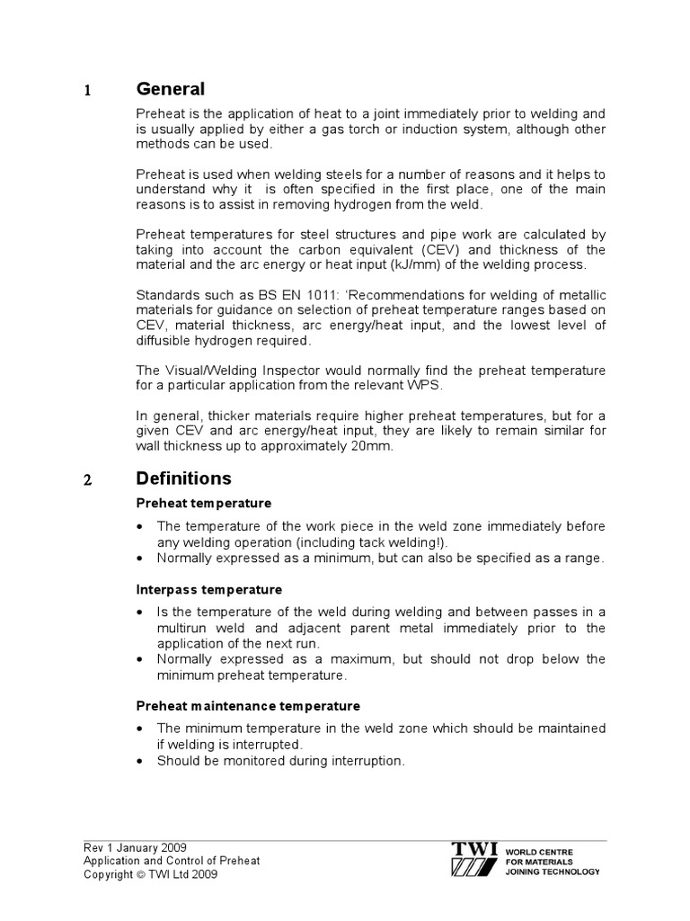 23 Application and Control of Preheat | PDF | Welding | Construction