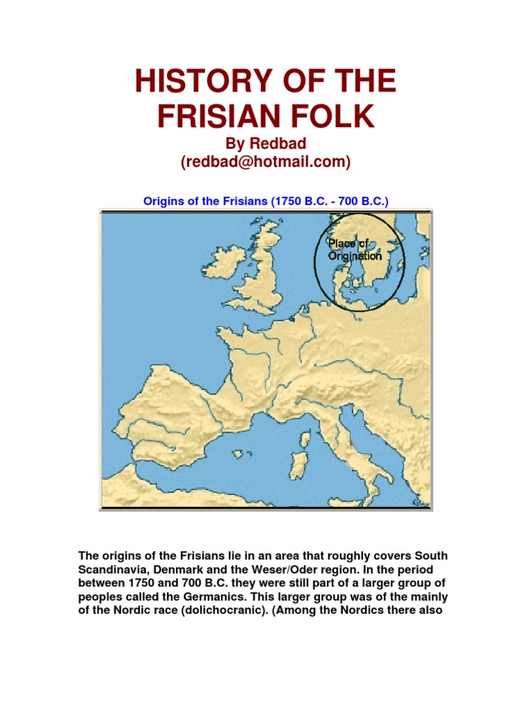 History of The Frisian Folk PDF Franks Germanic Peoples