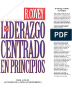 El Liderazgo Centrado en Principios - Stephen R. Covey