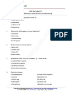 CBSE Worksheet-35 Class-VIII Science (Cell Structure and Functions)