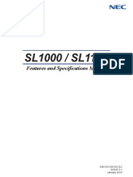 NEC SL1000 - Features and Specifications Manual 5.1