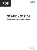 NEC SL1000 - Features and Specifications Manual 5.1