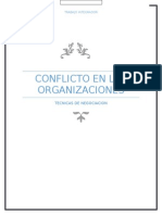 Conflicto en Las Organizaciones