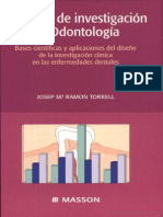 Métodos de Investigación en Odontología - Torrel