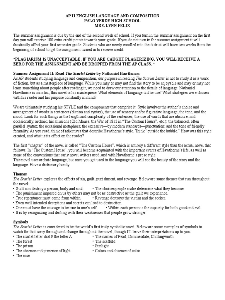 The scarlet letter essay prompts picture